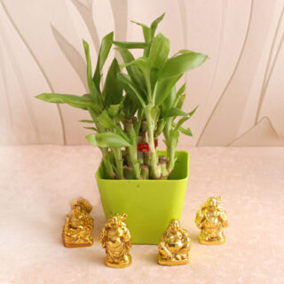 Green Laughing Buddha Hamper 1
